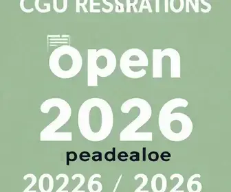 inscrições CGU 2026